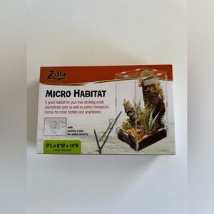 Zilla Micro Habitat Terrarium Box - Orange/White